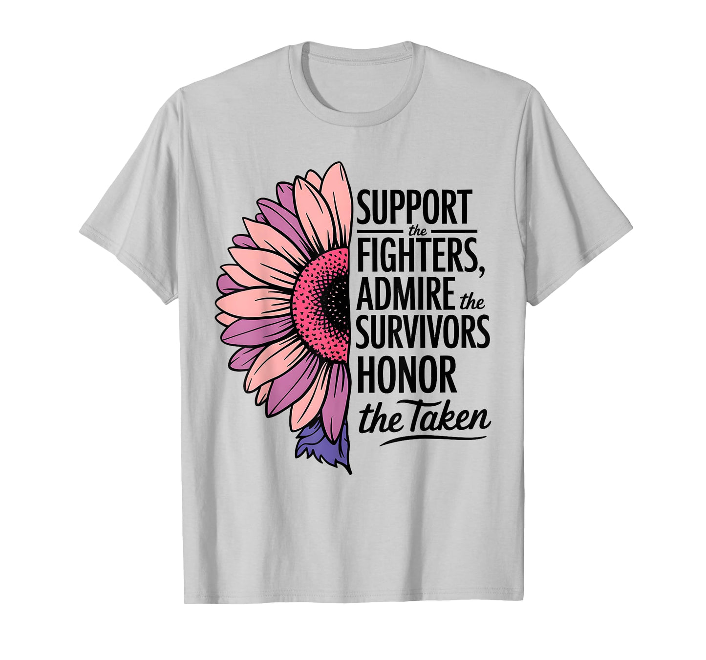 Breast Cancer Support Admire Honor Breast Cancer Awareness T-Shirt