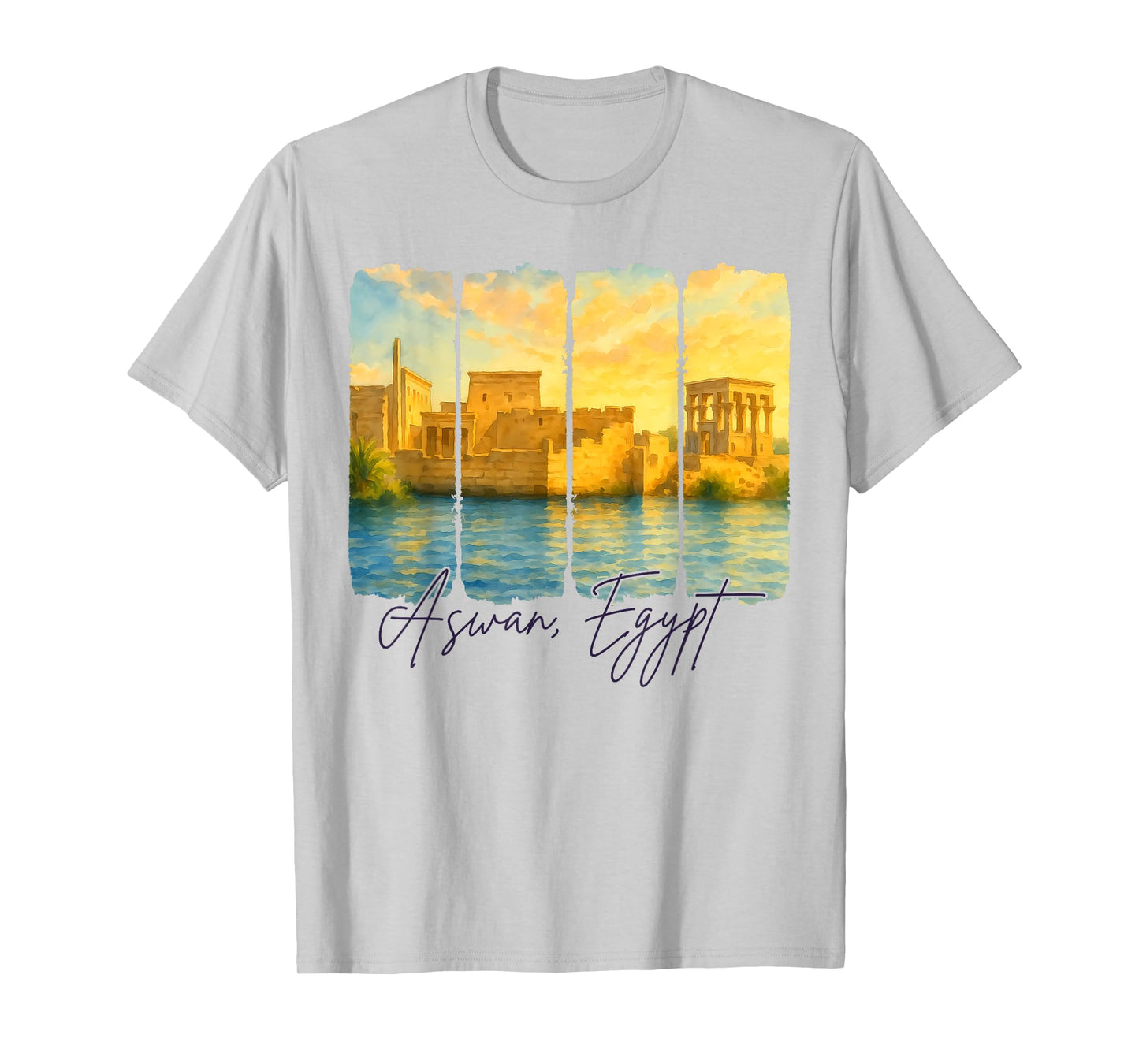 Aswan Egypt Traveling Brushstroke Aswan Souvenir Trip T-Shirt