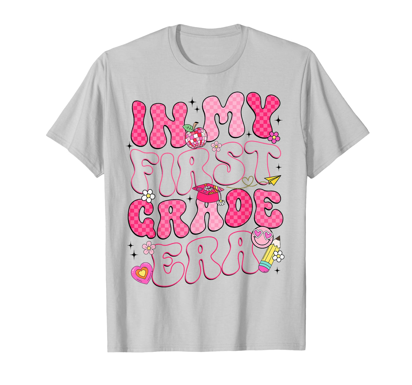 In My First Grade Era Back To School Groovy Girl Women T-Shirt