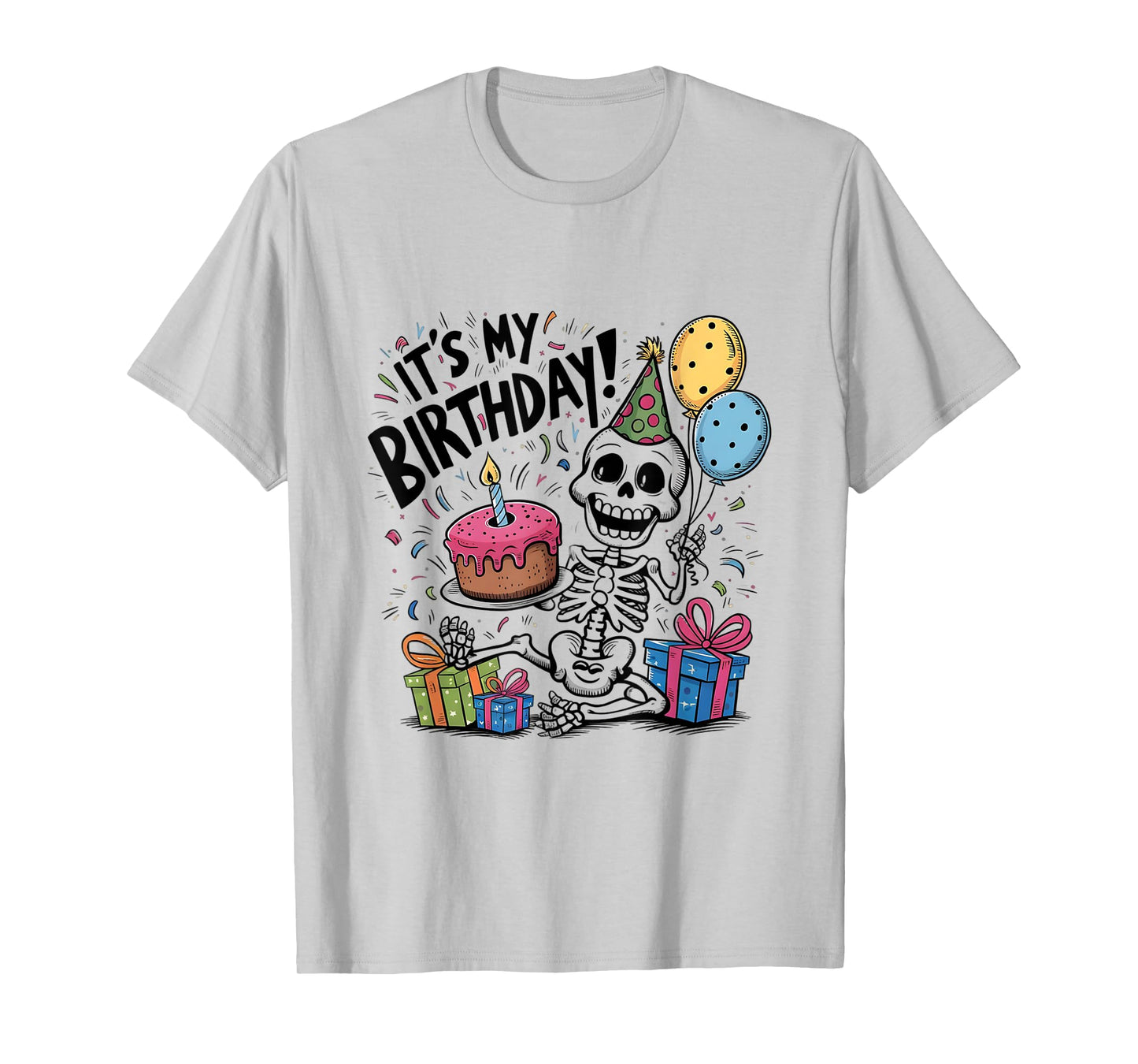 Birthday Boy Skeleton It's My Birthday Party T-Shirt