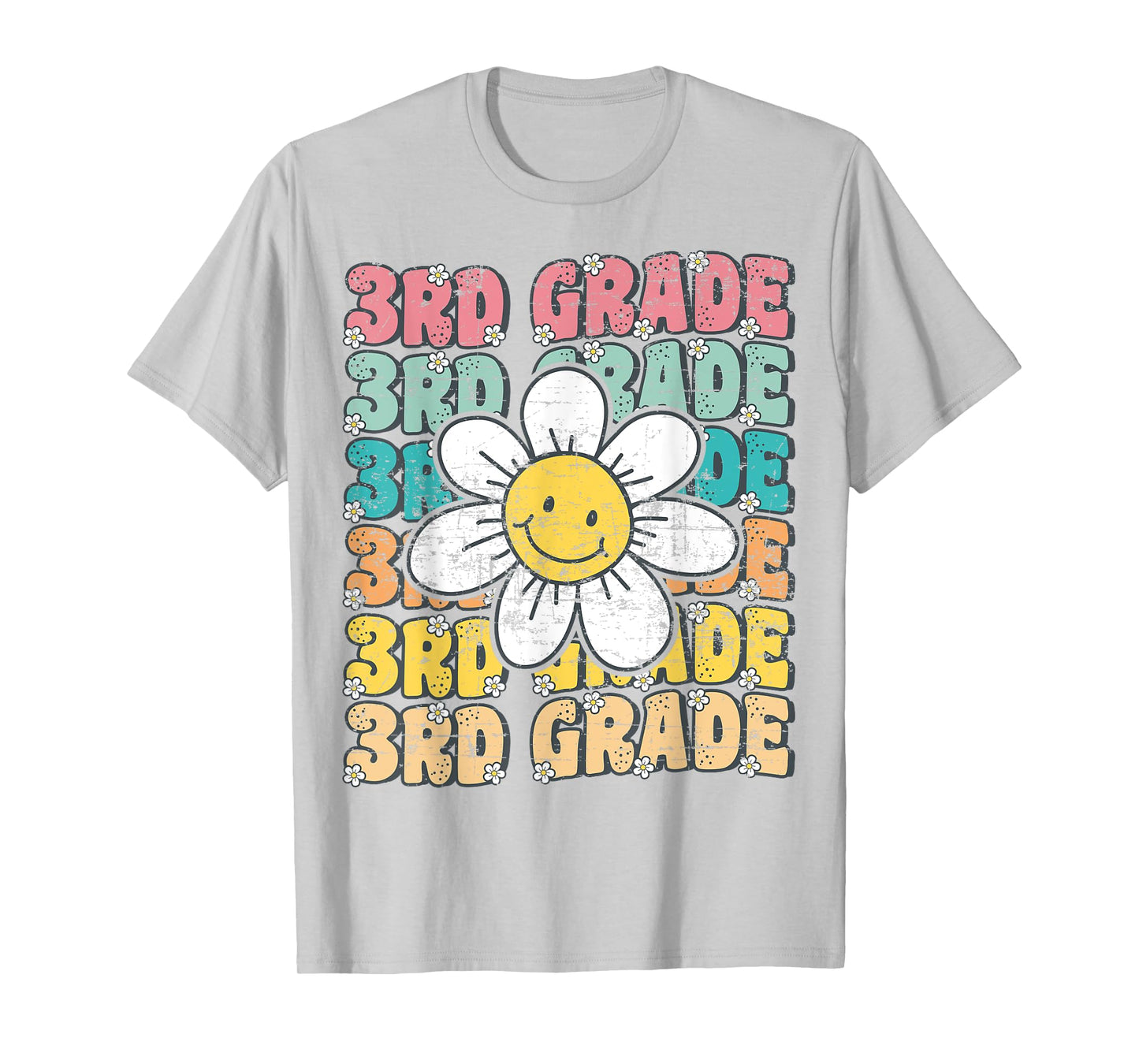 Groovy 3rd Grade Back To School First Day of Third Grade T-Shirt