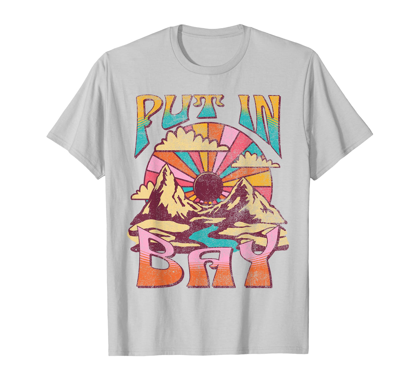 Put In Bay Ohio Nature Hiking Mountains Outdoors Vintage T-Shirt