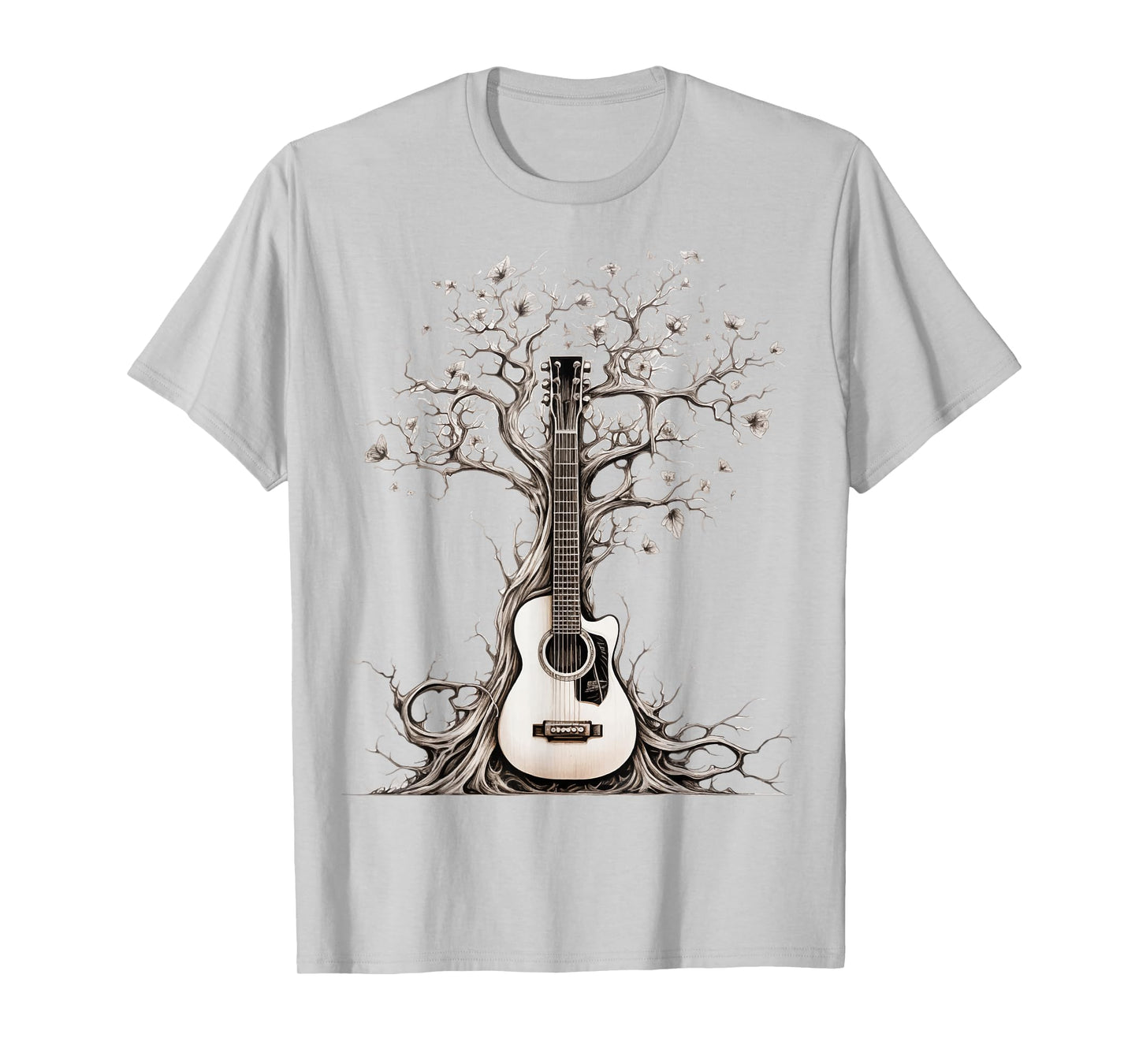 Acoustic Guitar Tree Of Life Nature Of Music Guitarist T-Shirt