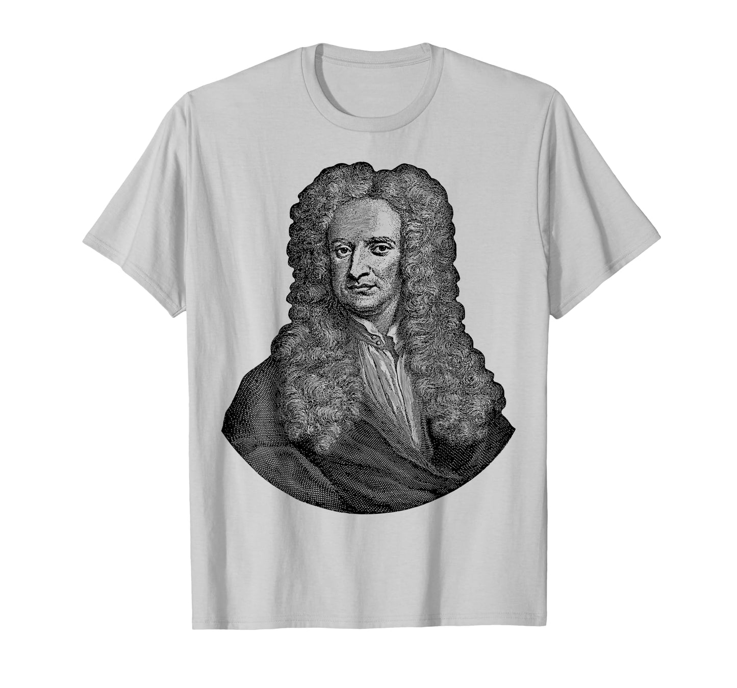Sir Isaac Newton Face Portrait Gravity Science T-Shirt
