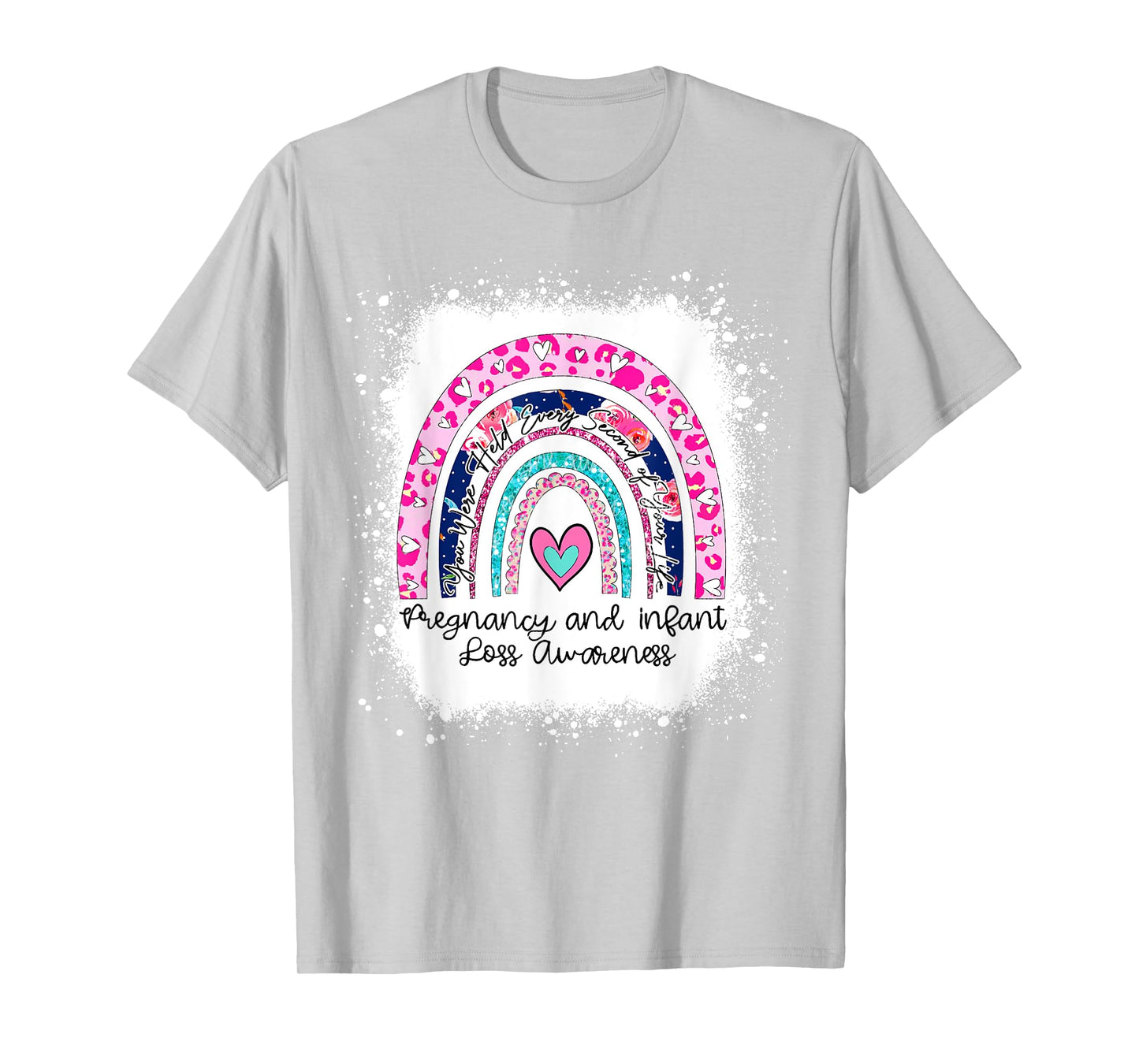In October We Wear Pink Blue Pregnancy Infant Loss Ribbon T-Shirt