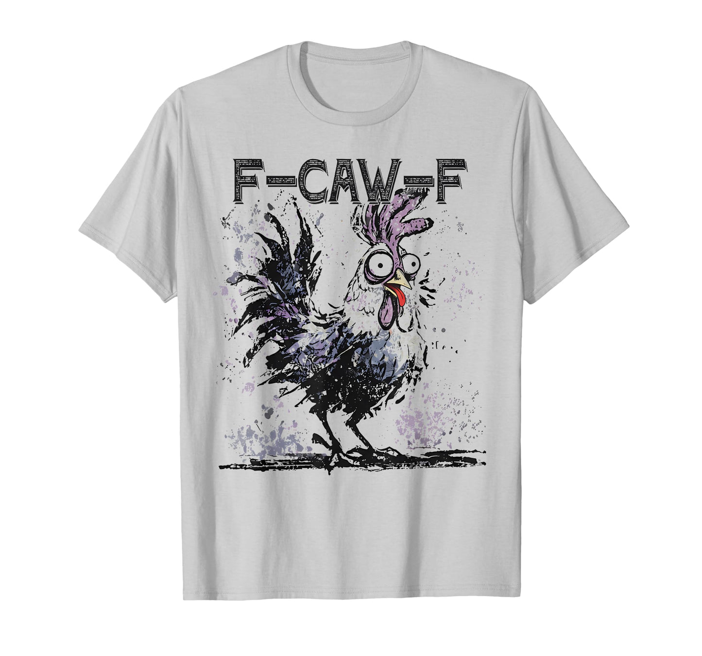 F-Caw-F Chicken, Funny Chicken Halloween, Crazy Rooster Tees T-Shirt