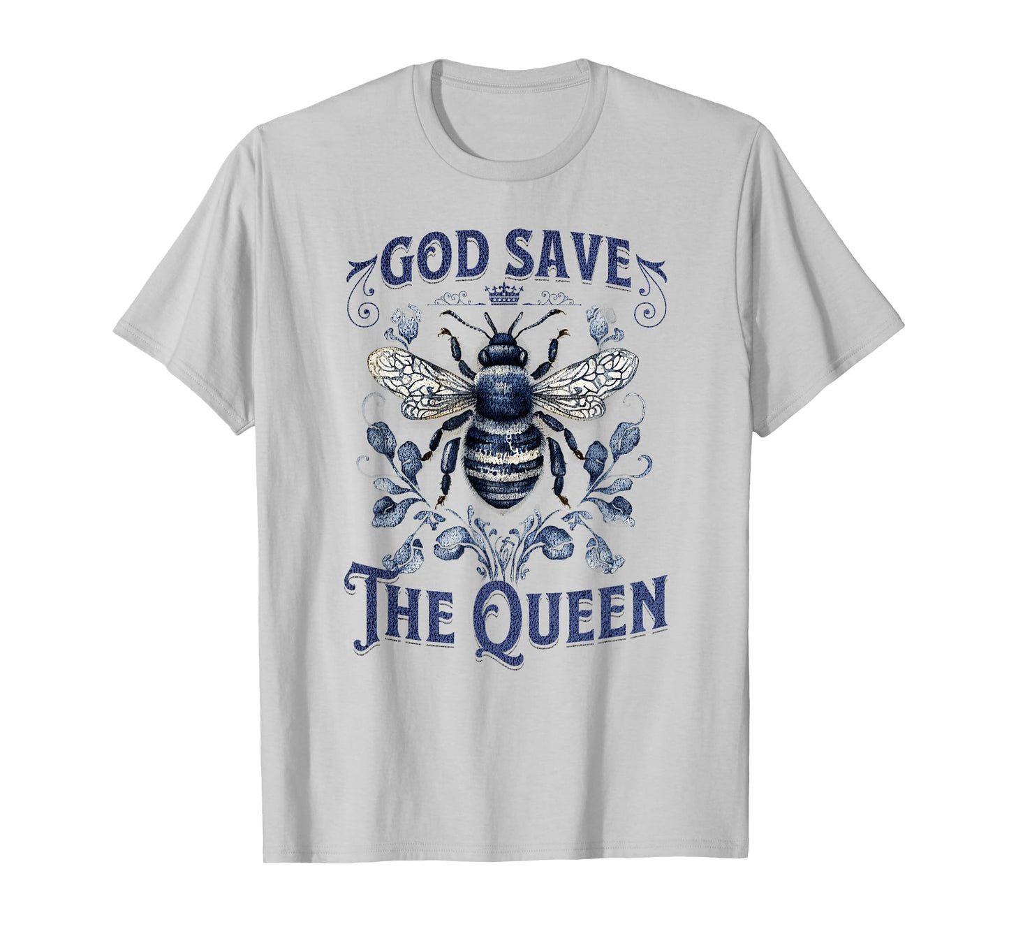God Save the Queen Native Gardening Bee Graphic T-Shirt
