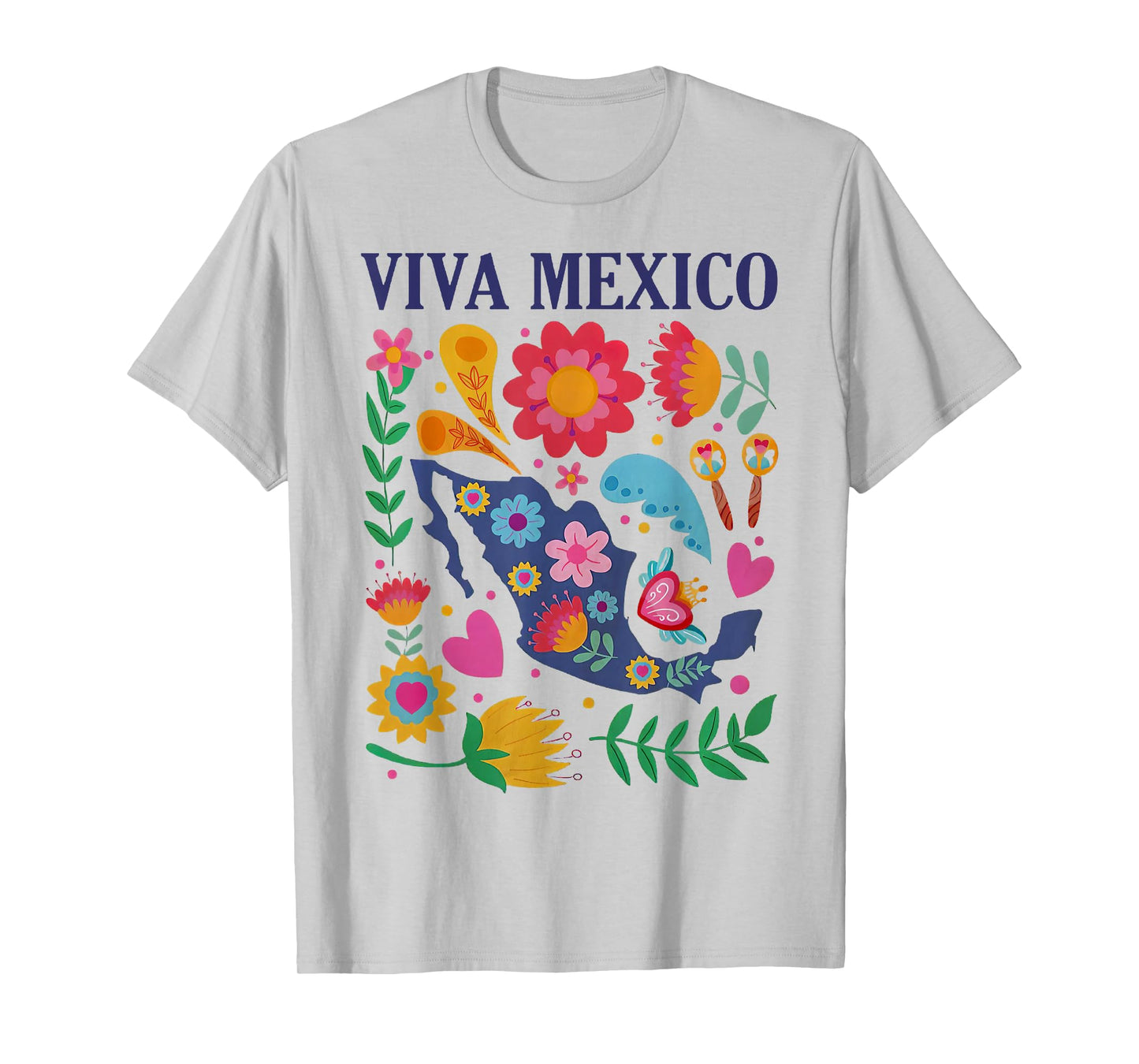 Viva Mexico Mexican Independence Day Girls Kids T-Shirt