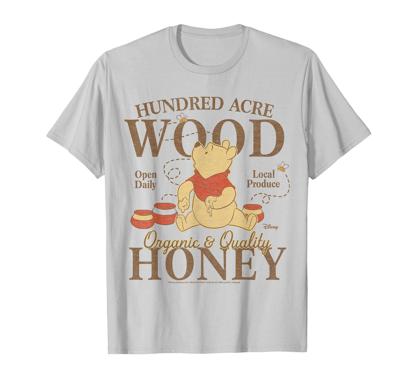 Winnie The Pooh - Hundred Acre Wood Pooh Organic Honey T-Shirt