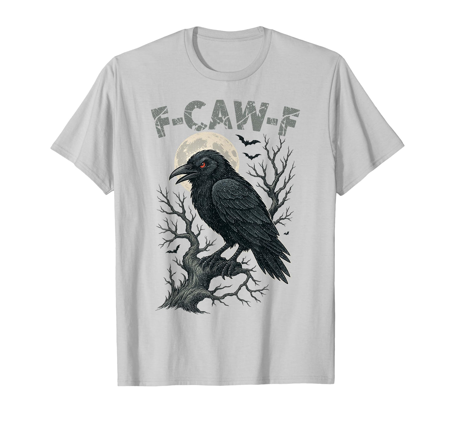 Funny F-CAW-F Crow Raven Women Bow Headband Halloween T-Shirt