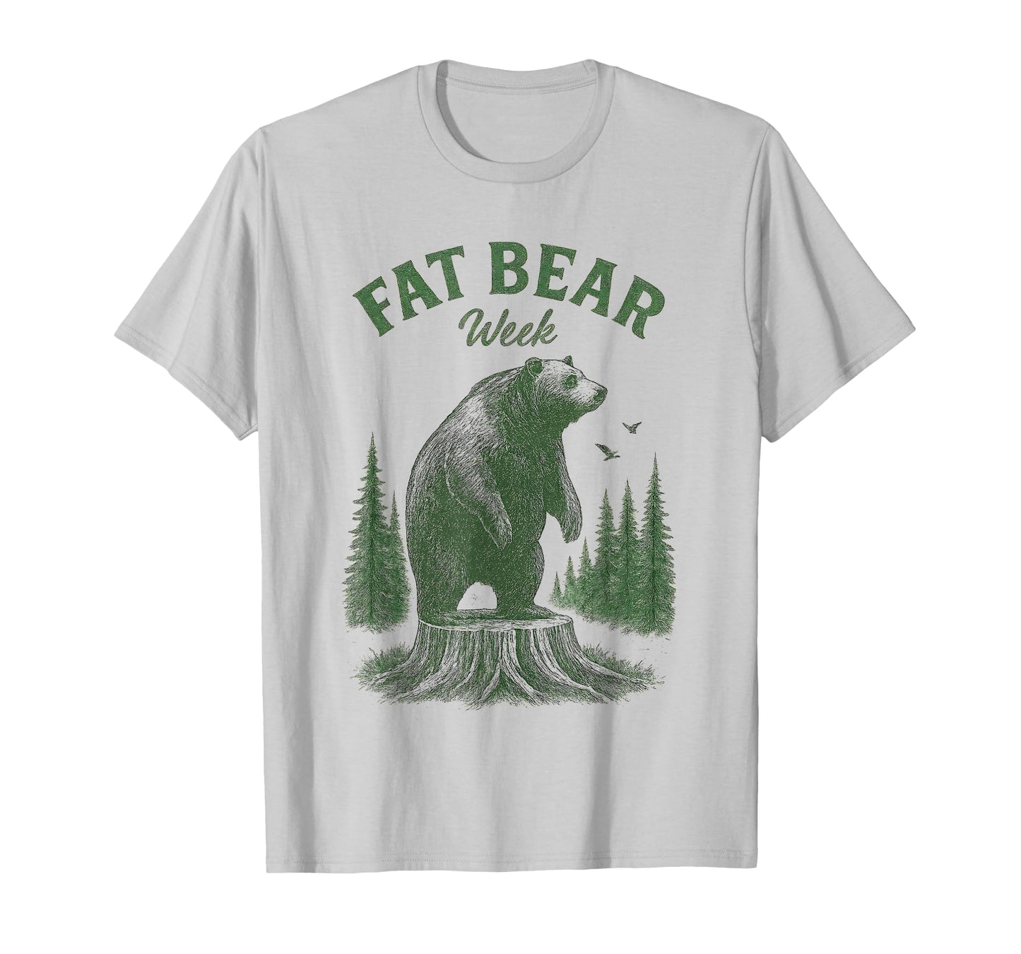 Fat Bear Week Vintage Retro Grizzly Bear T-Shirt
