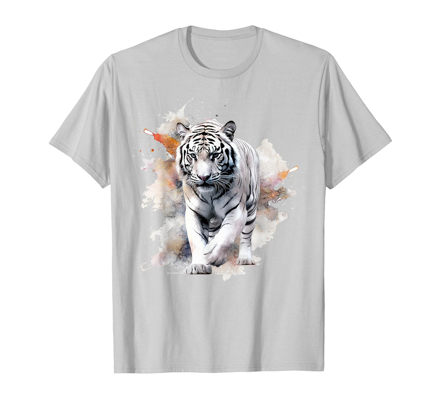 White Tiger Lover Artwork | Animal Motif Tiger T-Shirt
