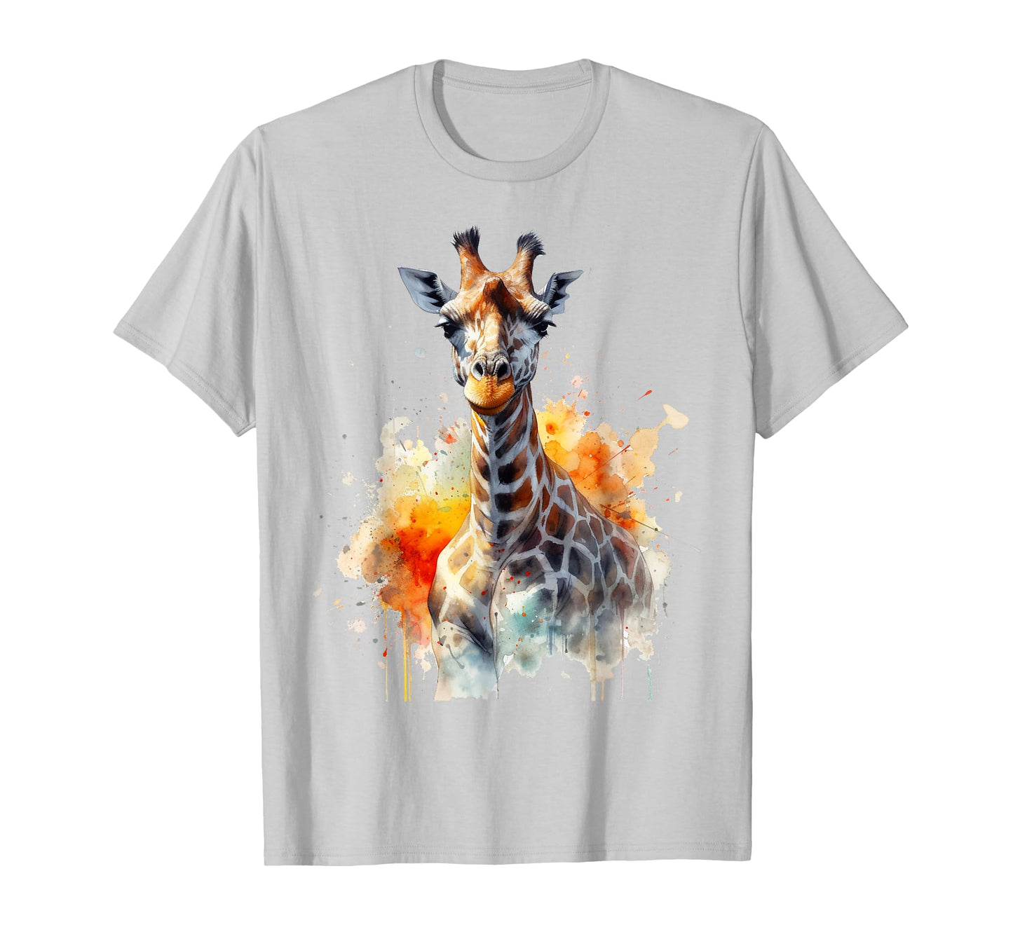 Giraffe Art Animal Artwork Zoo Giraffe T-Shirt