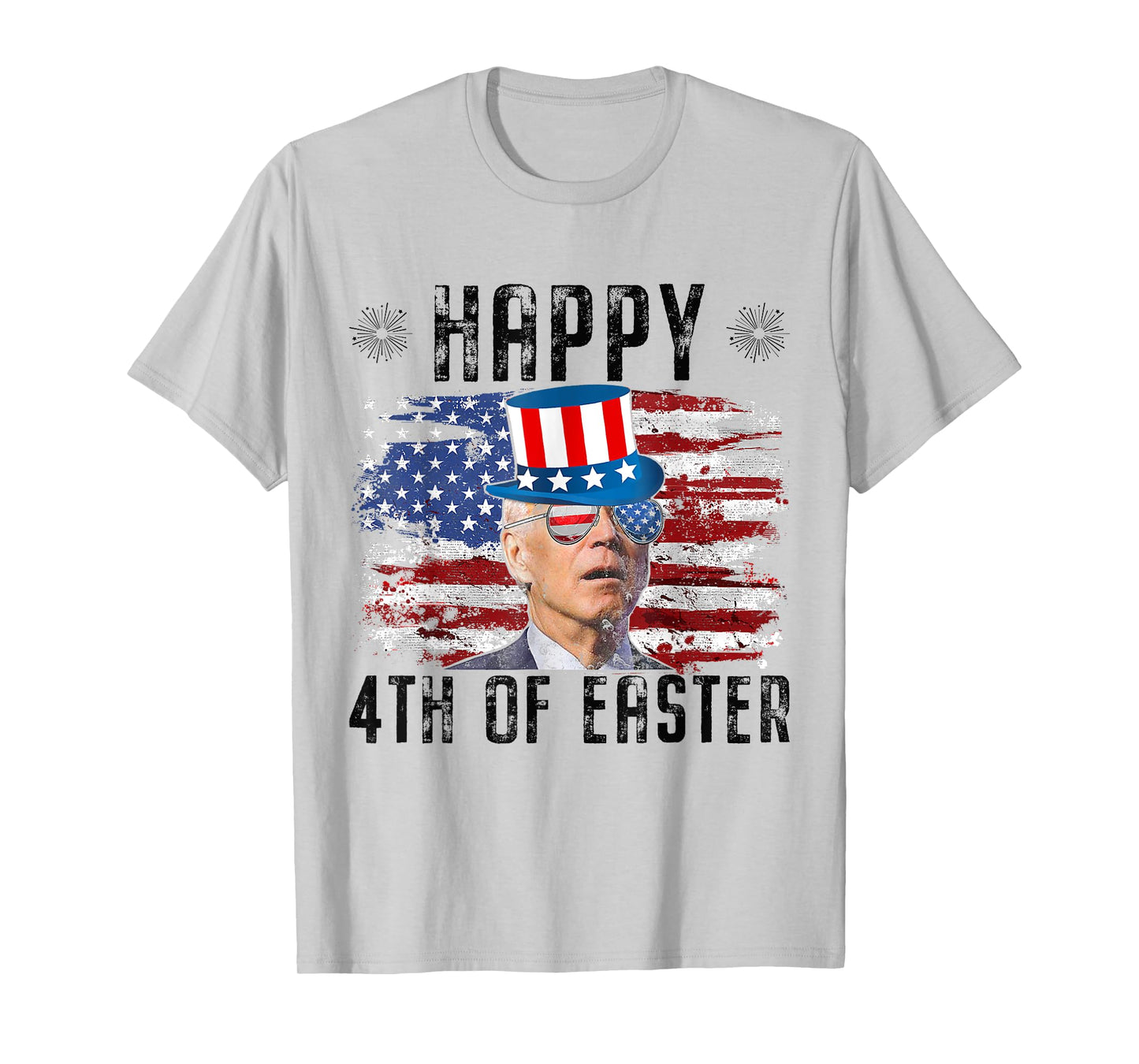 Joe Biden 4th Of July Happy Easter 4th Of July US Flag Men T-Shirt