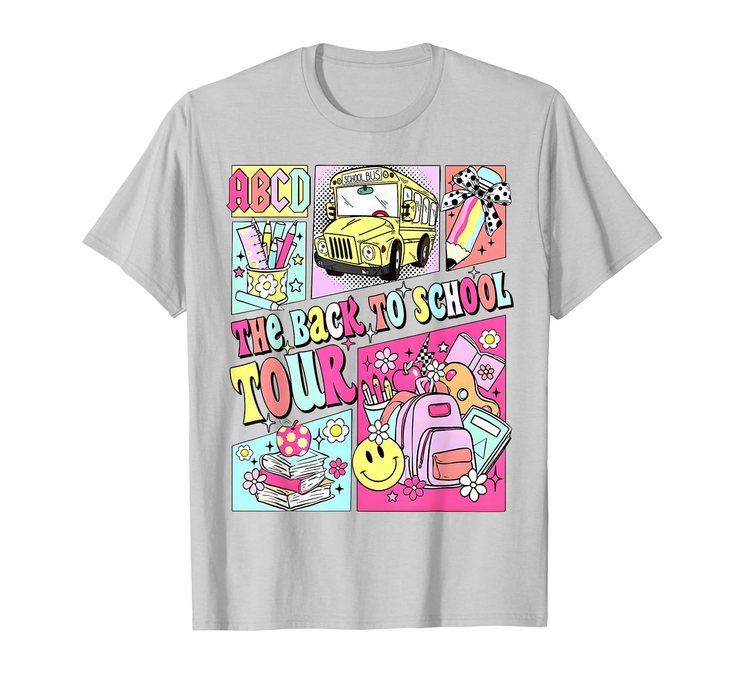 ABCD The Back To School Tour Teacher First Day Of School T-Shirt