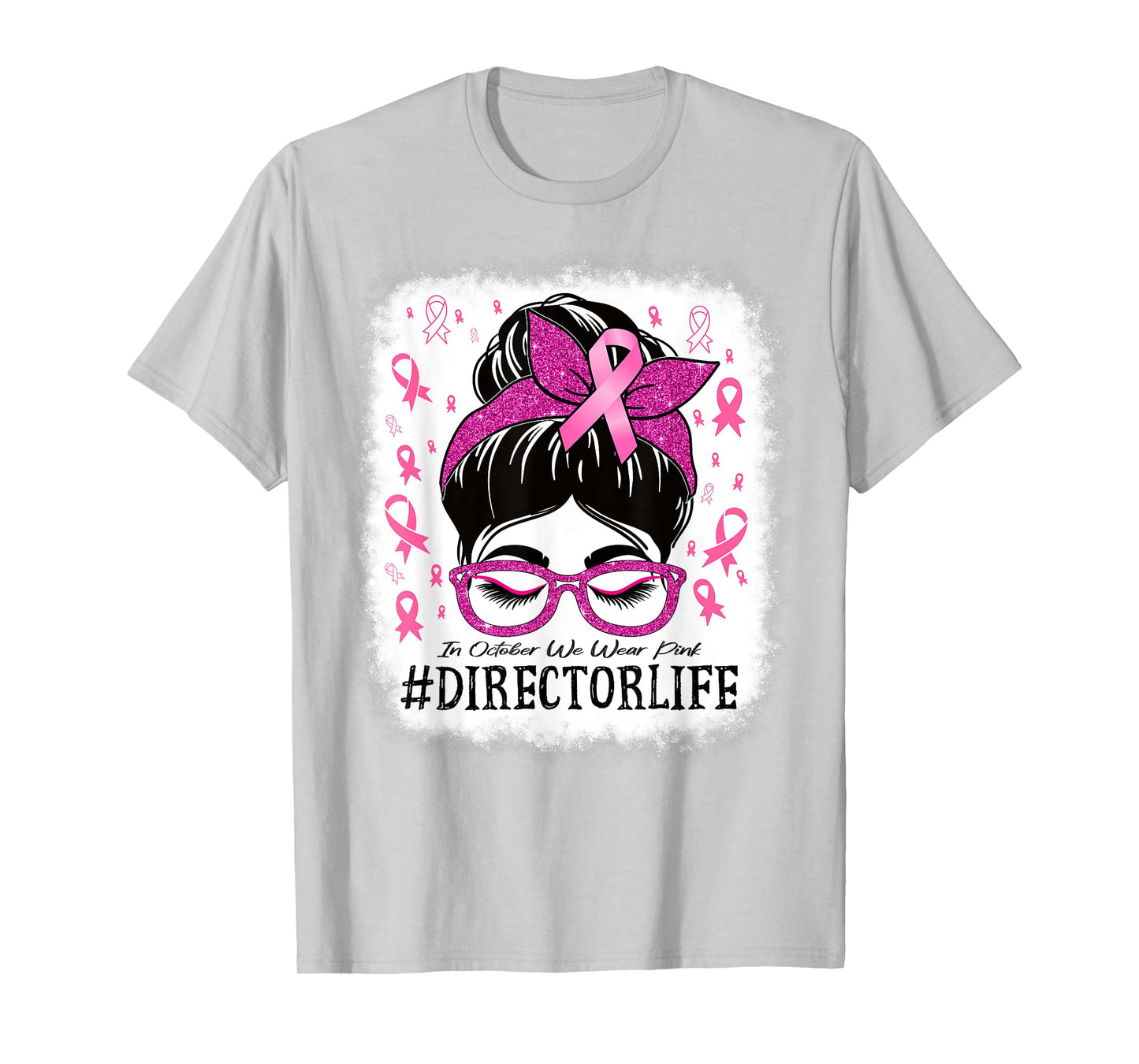Director In October We Wear Pink Breast Cancer Awareness T-Shirt