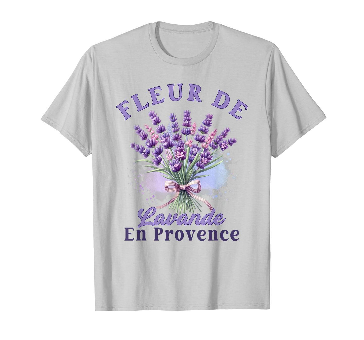 Lavender Purple Flower Provence France Wildflower Botanical T-Shirt