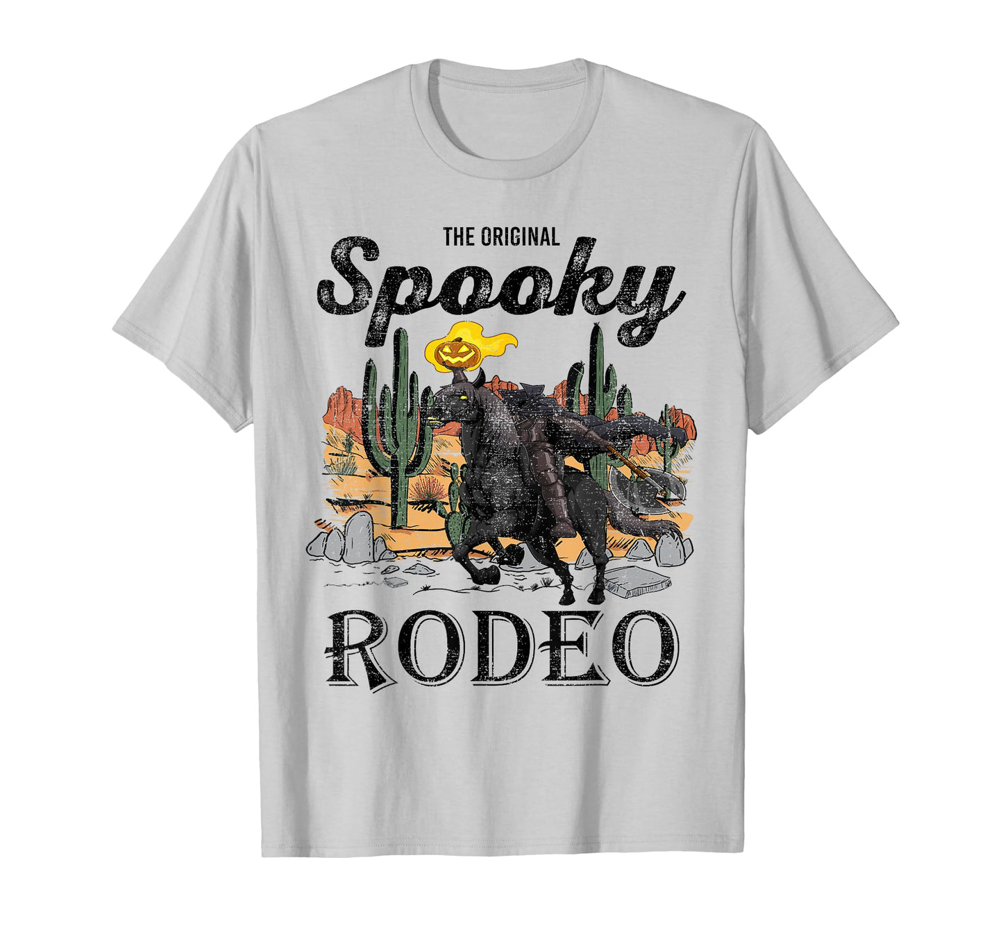 The Original Spooky Rodeo, Halloween Cowboy Skeleton Horse T-Shirt