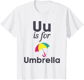 U is for Umbrella Pre-School Kindergarten Teacher Student T-Shirt