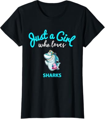 Shark Shirt for Girls | Kids Shark T-Shirt