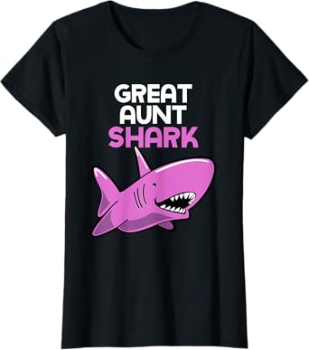Great Aunt Shark Funny Family T-Shirt