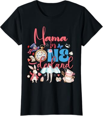 Alice Mama in ONEderland Birthday Family T-Shirt