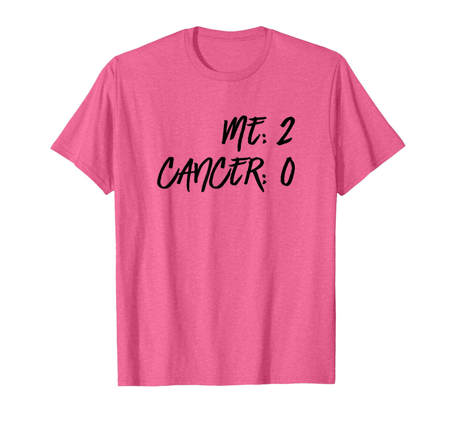 Me 2 Cancer 0 Beat Cancer Twice Cancer Survivor T-Shirt