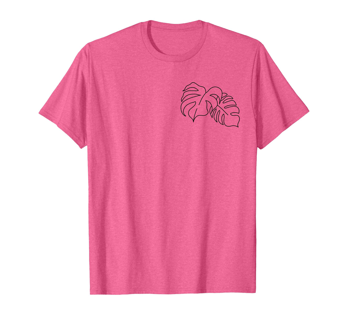 Plant Dad Plant Mom, Minimalist Monstera Deliciosa Line Art T-Shirt