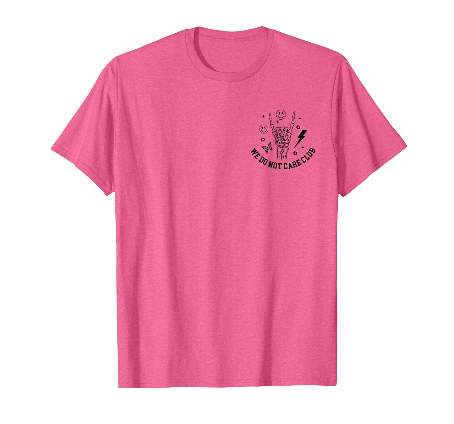 Proud Member of WDNC Club Groovy Skeleton Hand 2 Sided T-Shirt