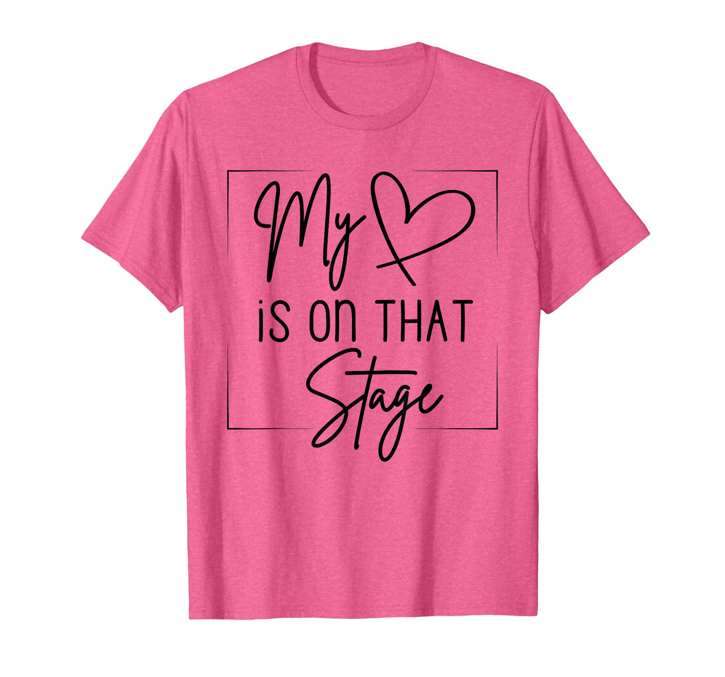 Dance Mom Retro My Heart Is On That Stage Dance Recital T-Shirt