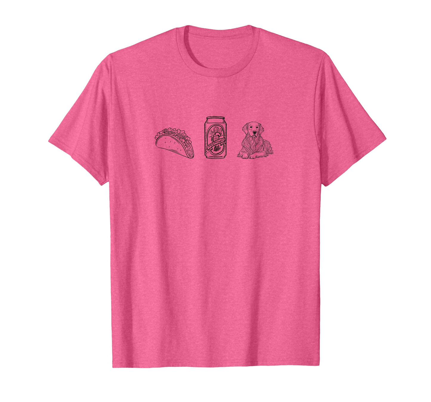 Tacos, Beer, Dog/Pet - Things I Love. Retriever T-Shirt