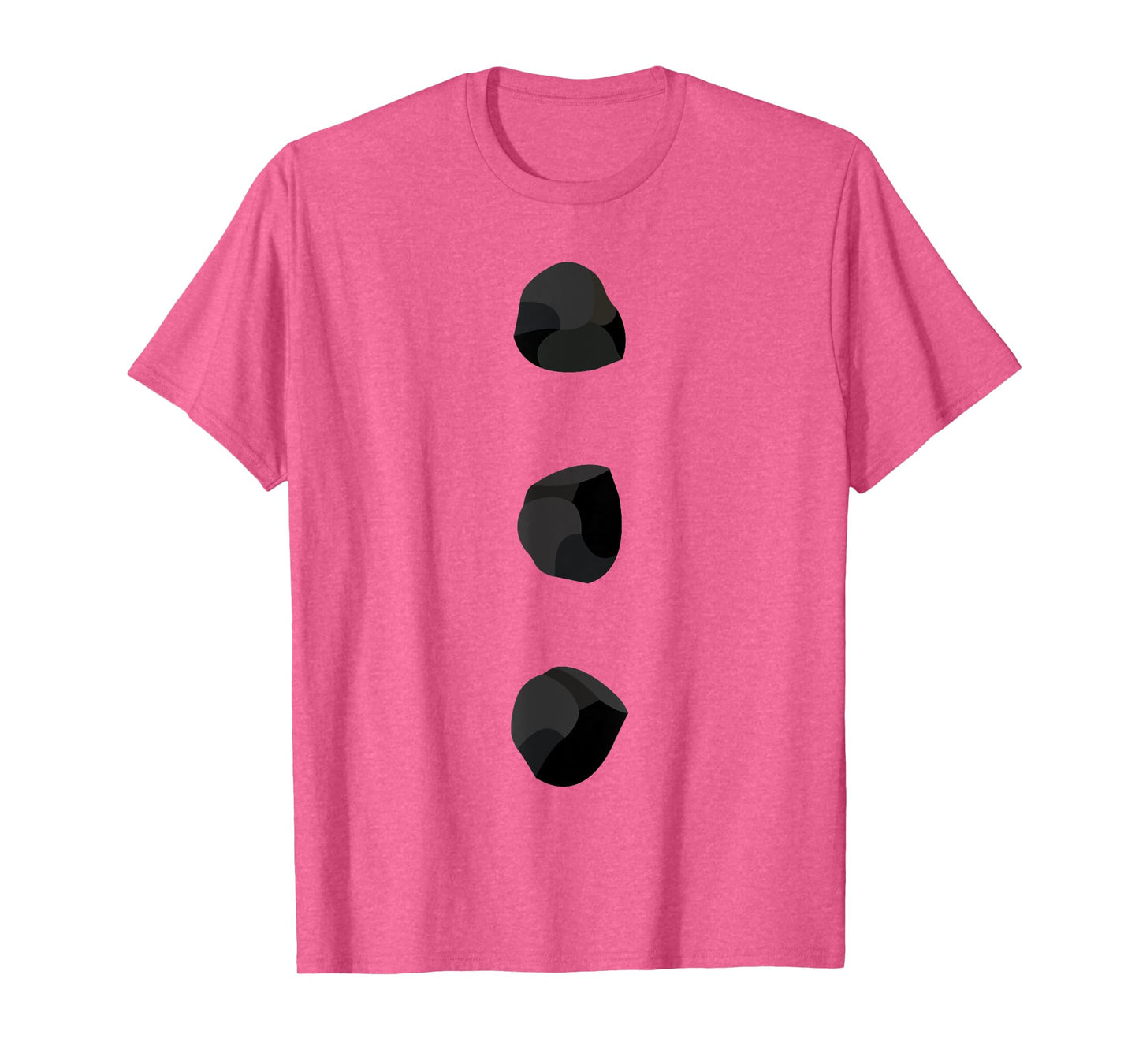 Snowman Costume Shirt Three Black Buttons on White T-Shirt