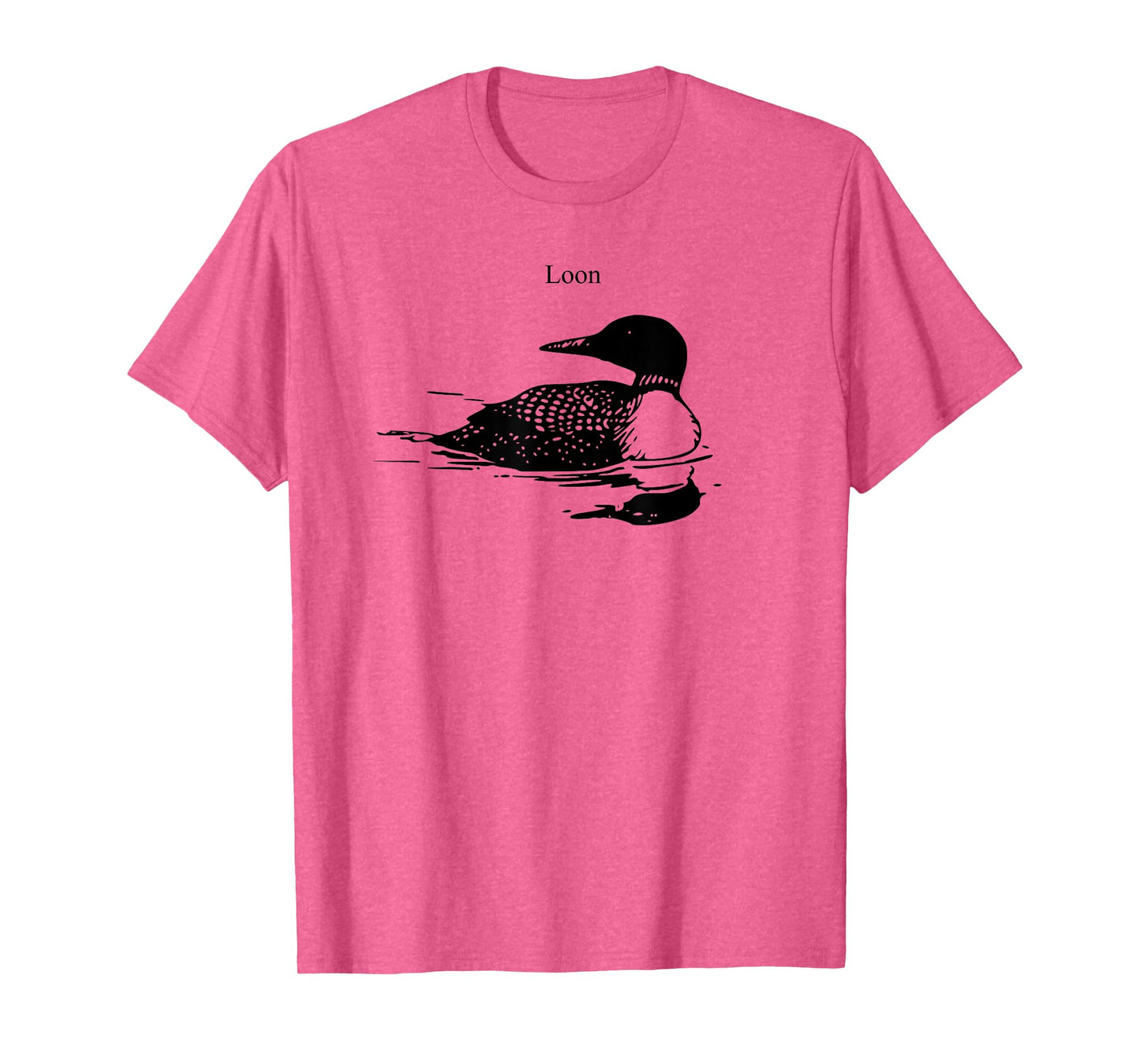 Loon Swimming T-shirt Bird Lover T-Shirt