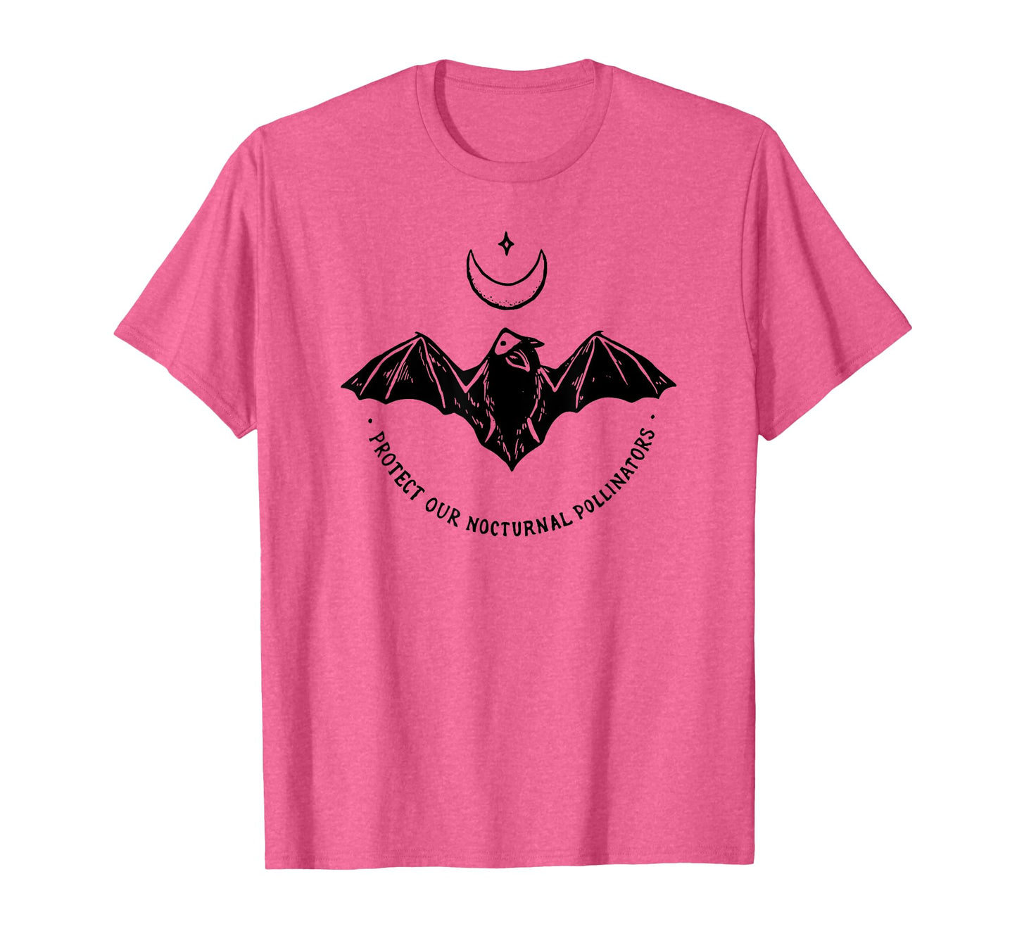 Protect Our Nocturnal Polalinators Bat with Moon Halloween T-Shirt