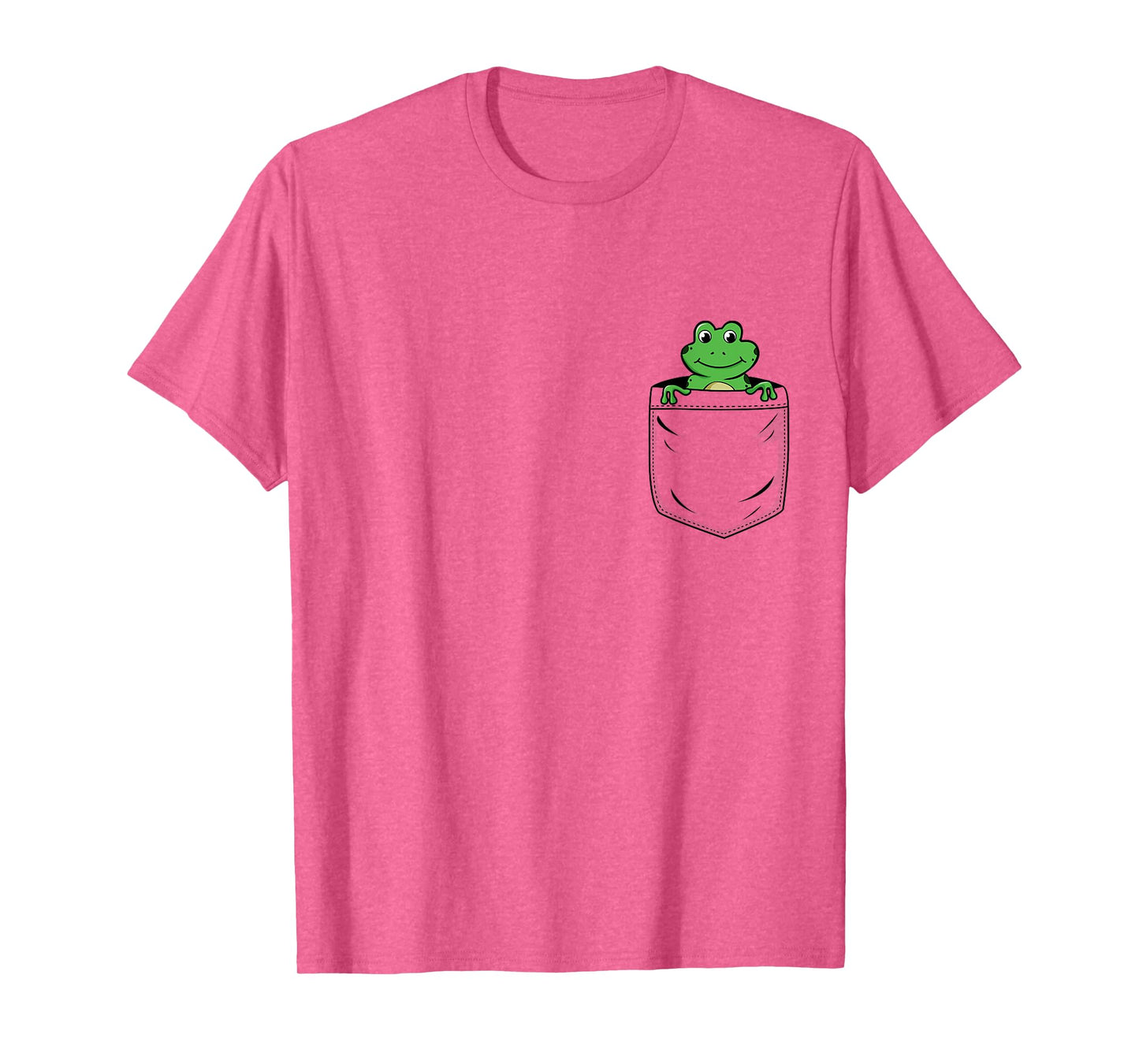 Frog Lovers Cute Funny Frog In Pocket T-Shirt
