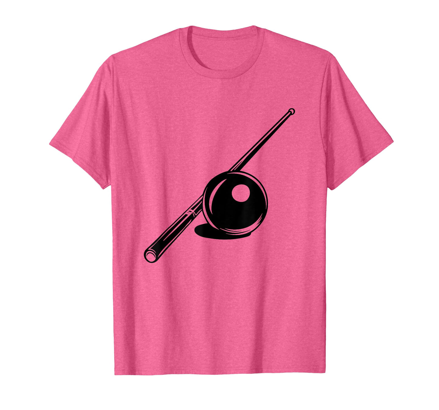 Billiard Ball and Cue Stick Sketch Carom Billiards T-Shirt