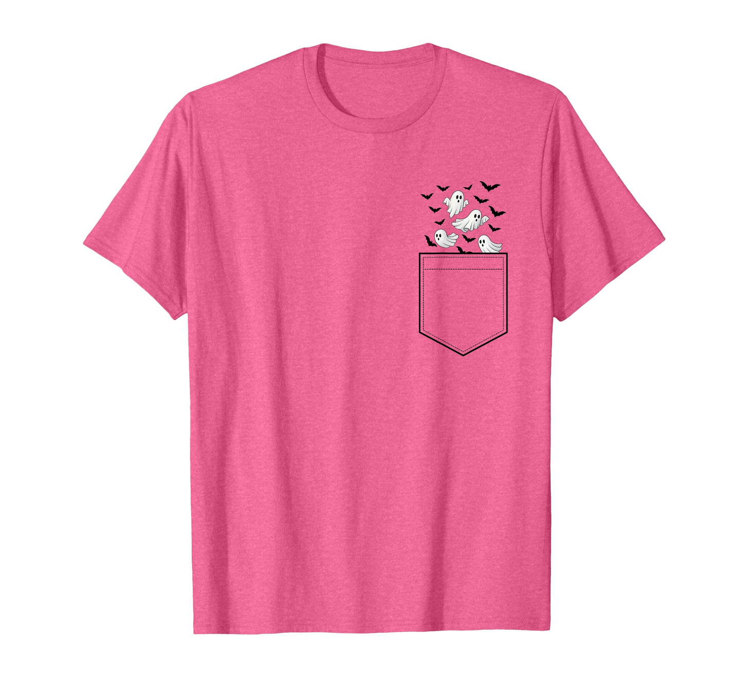 Cute Ghost Bat Halloween Boo Ghost Witch Spooky Seaon Womens T-Shirt