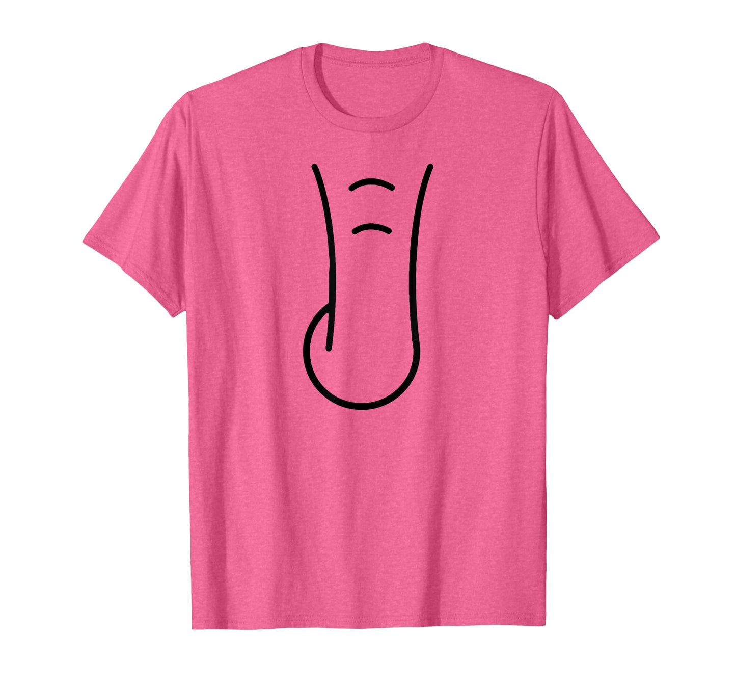 Elephant Trunk Funny Animal Simple Lazy Elephant Costume T-Shirt