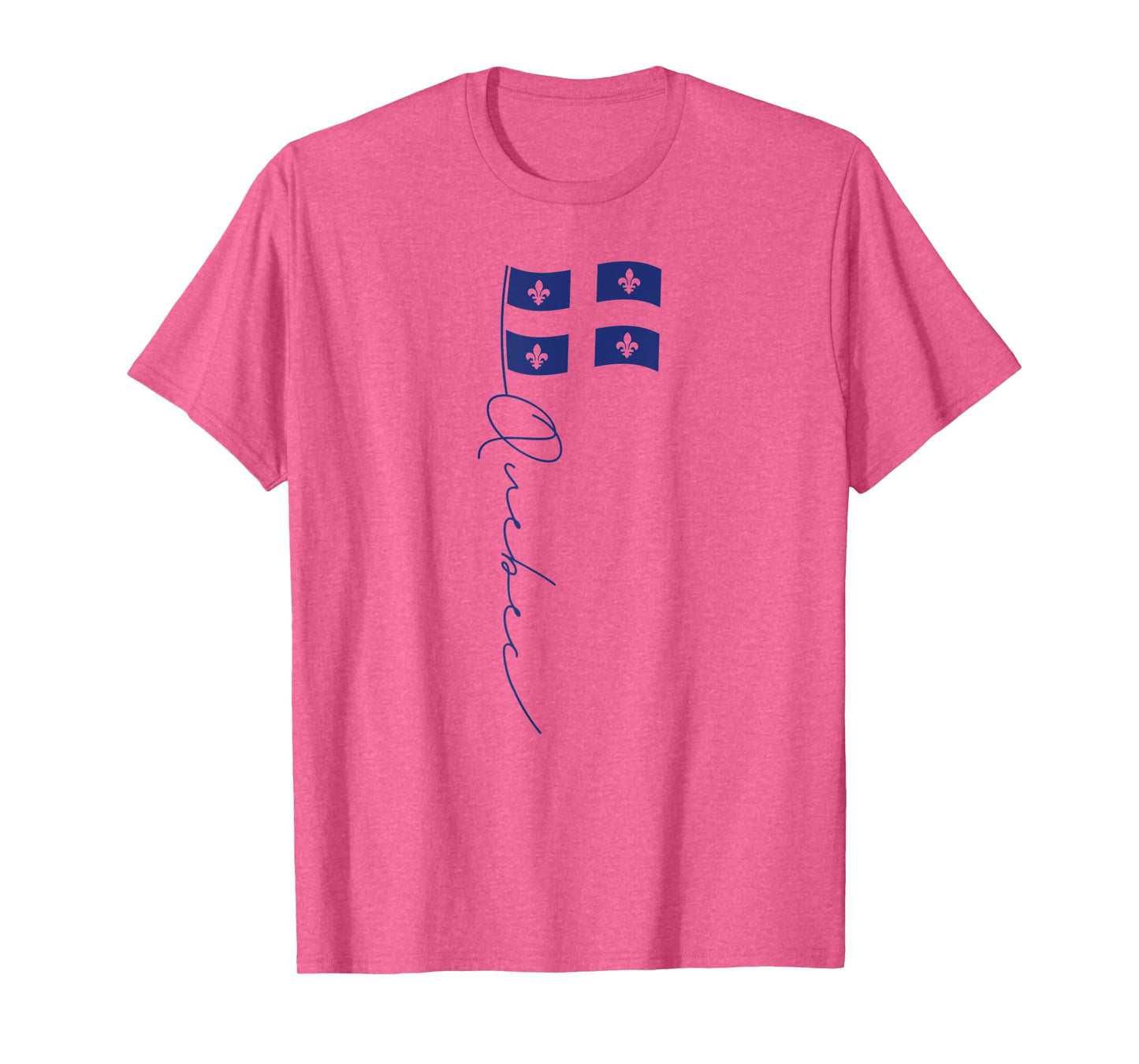 Quebec Signature Flag Pole -Elegant Quebecois Flag T-Shirt