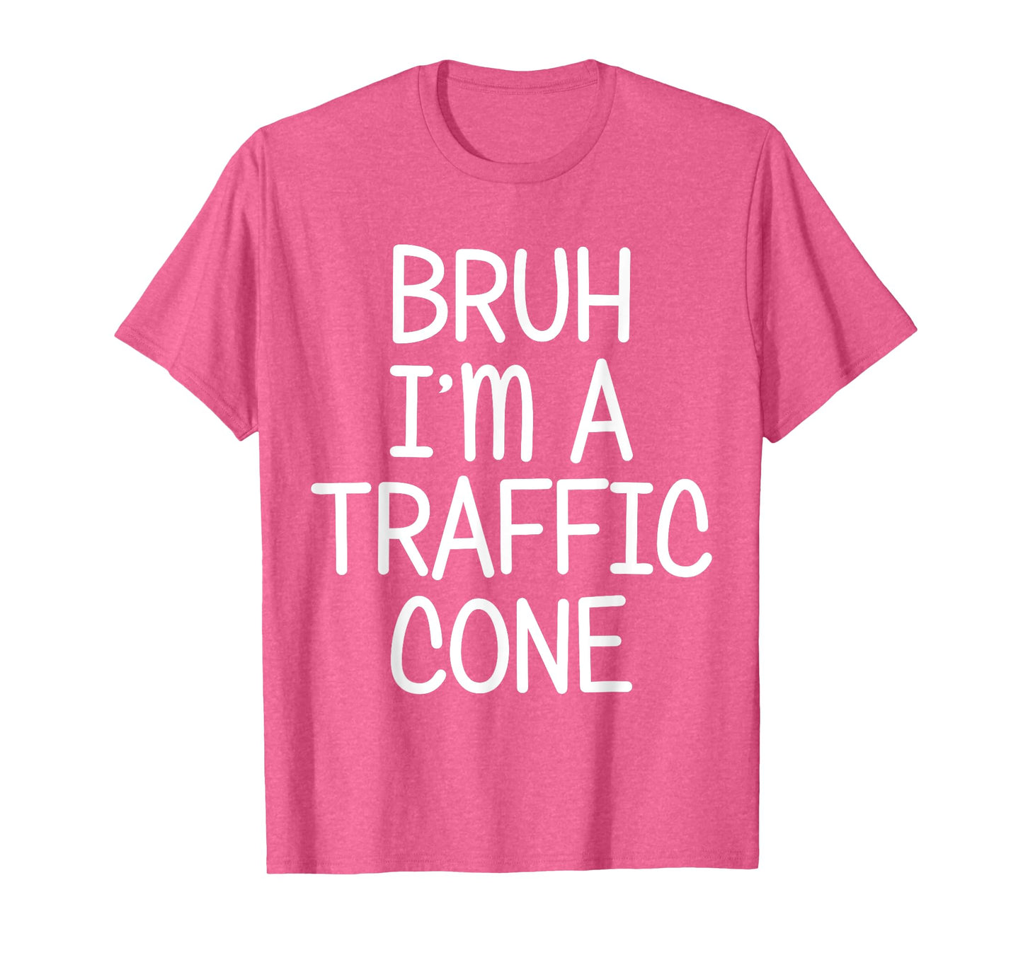 Pretend I'm A Traffic Cone Funny Lazy Halloween Costume T-Shirt