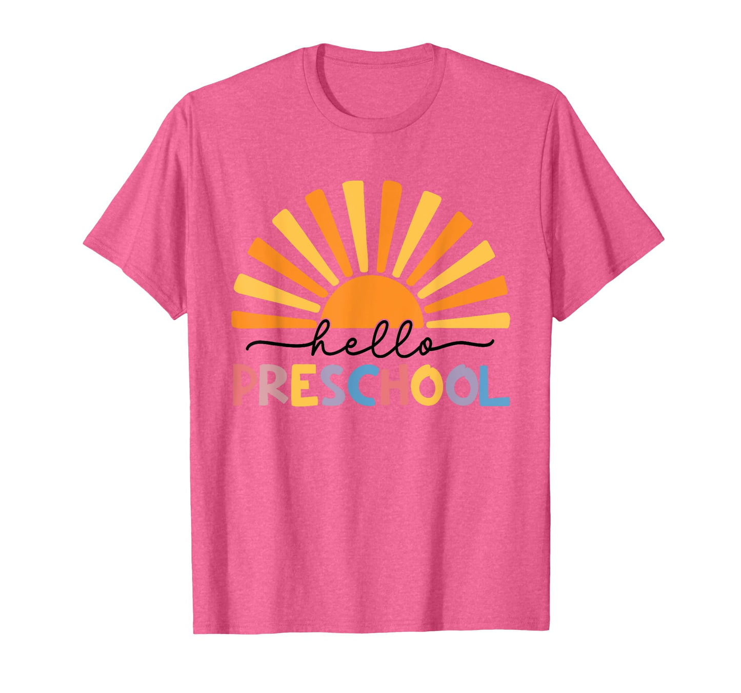 Back To School Hello Preschool For Kids Teacher Women T-Shirt