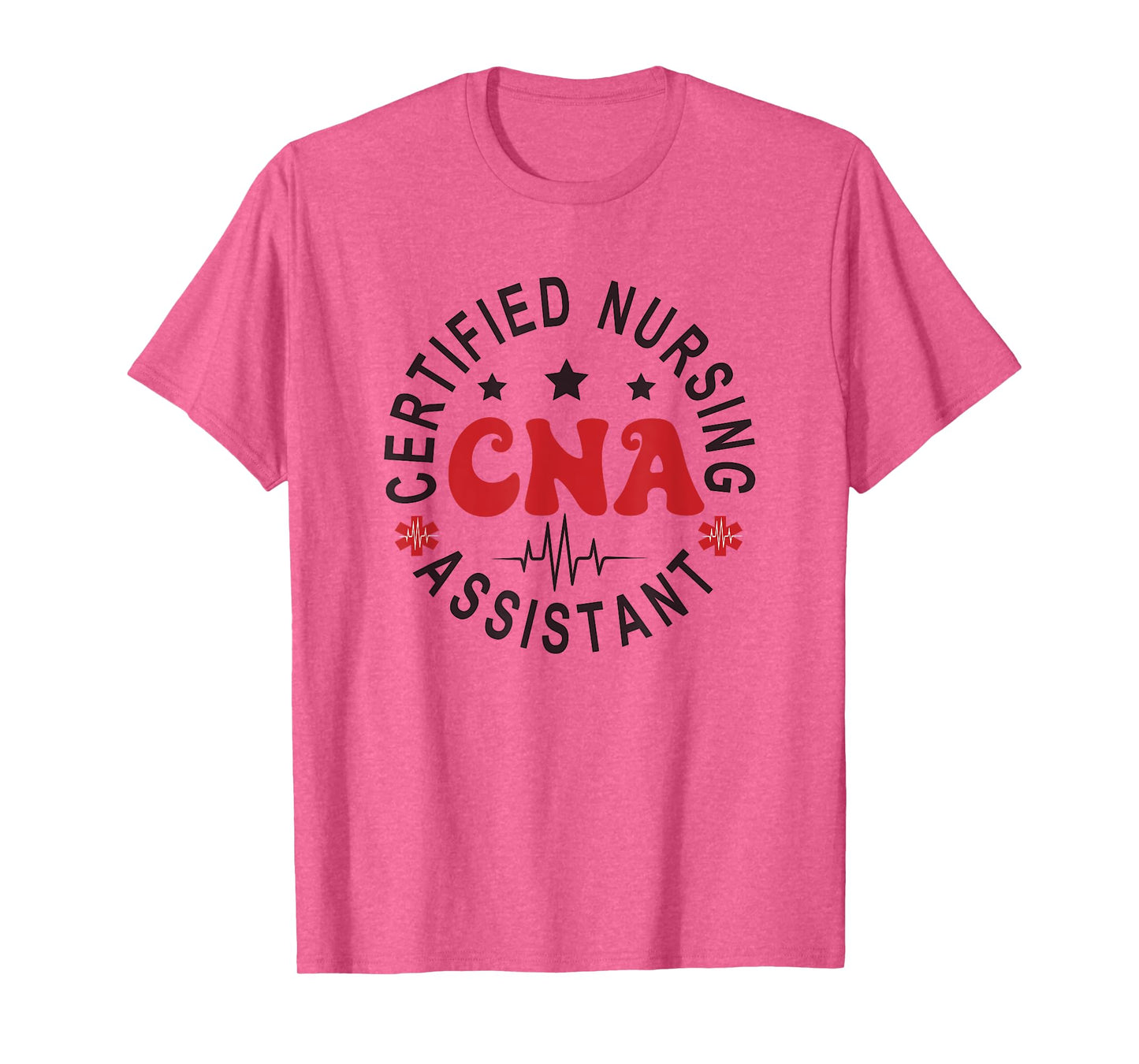Certified Nurse Assistant Apparel CNA T-Shirt, Unisex-Adults, Short Sleeve, Nursing T-Shirts, Grey, Small