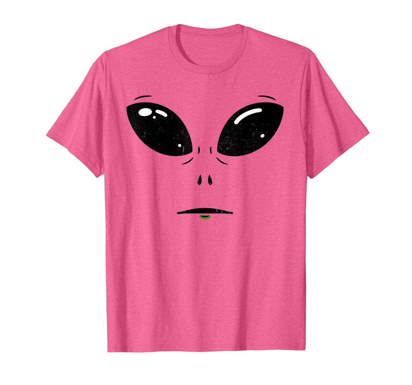 Alien Face Green Funny Halloween Costume for Men WOM T-Shirt