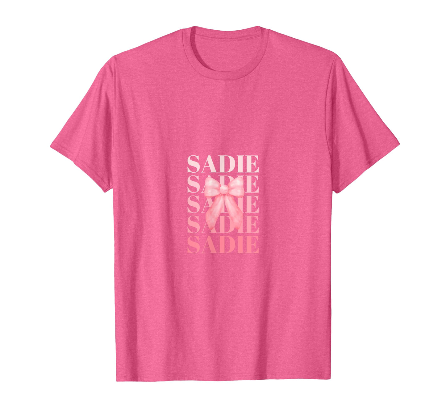 Coquette Custom SADIE Pink Big Bow T-Shirt