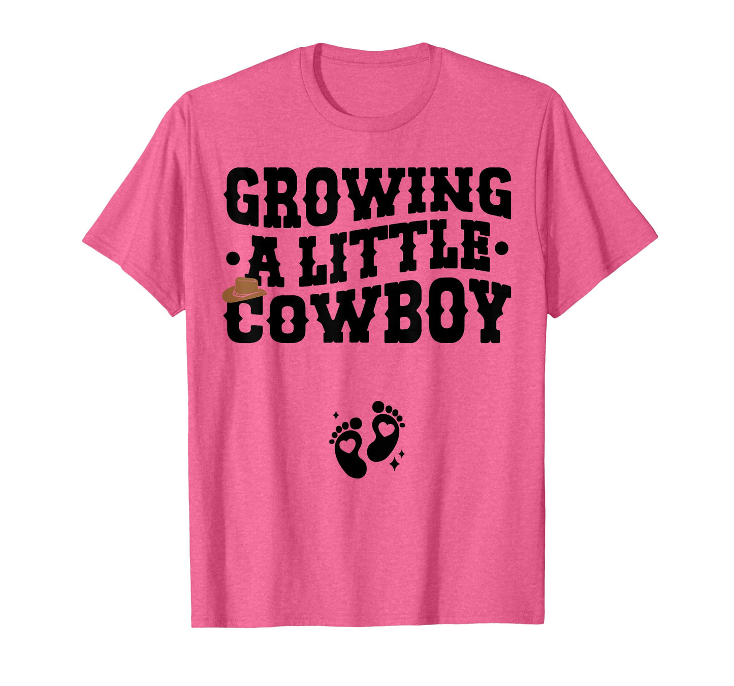 Country Pregnancy Announcement - Growing a Little Cowboy T-Shirt