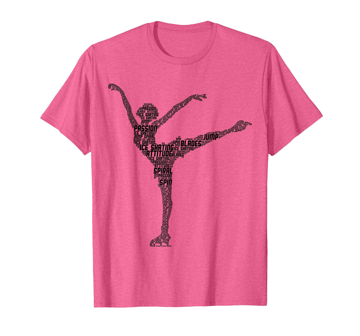 Figure Skating Ice Skates Girls Ladies T-Shirt