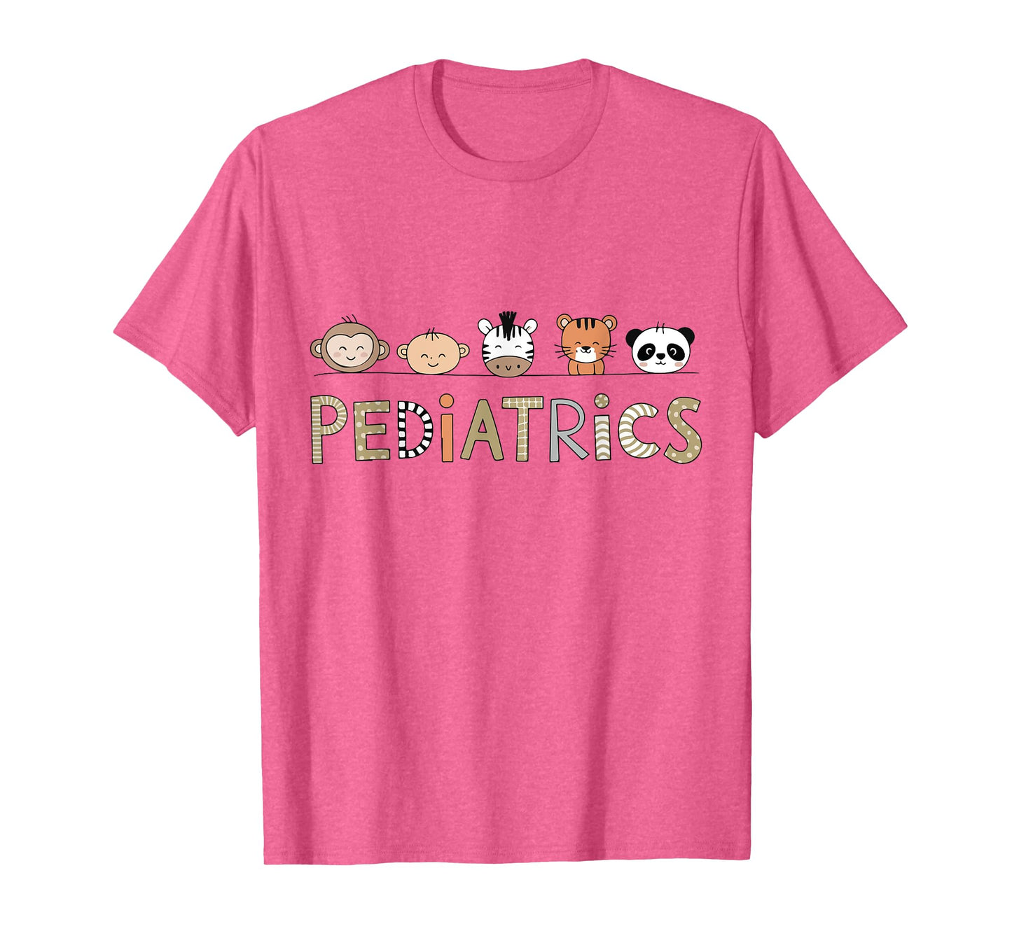 Pediatric Nurse Pediatrician Peds Cute Animals Nursing Crew T-Shirt