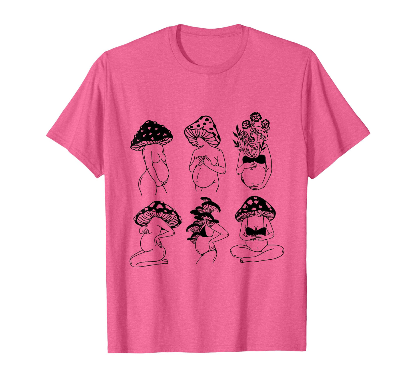 Mushroom Pregnant - Mushroom Head Women Funny mother day T-Shirt