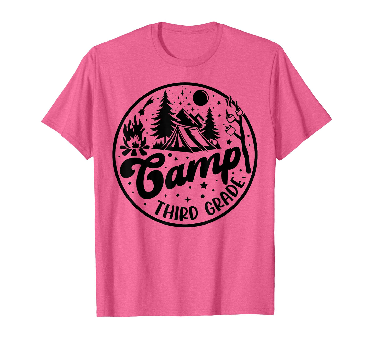 Cute Camp Third Grade Squad Camper Teacher Camping Lovers T-Shirt