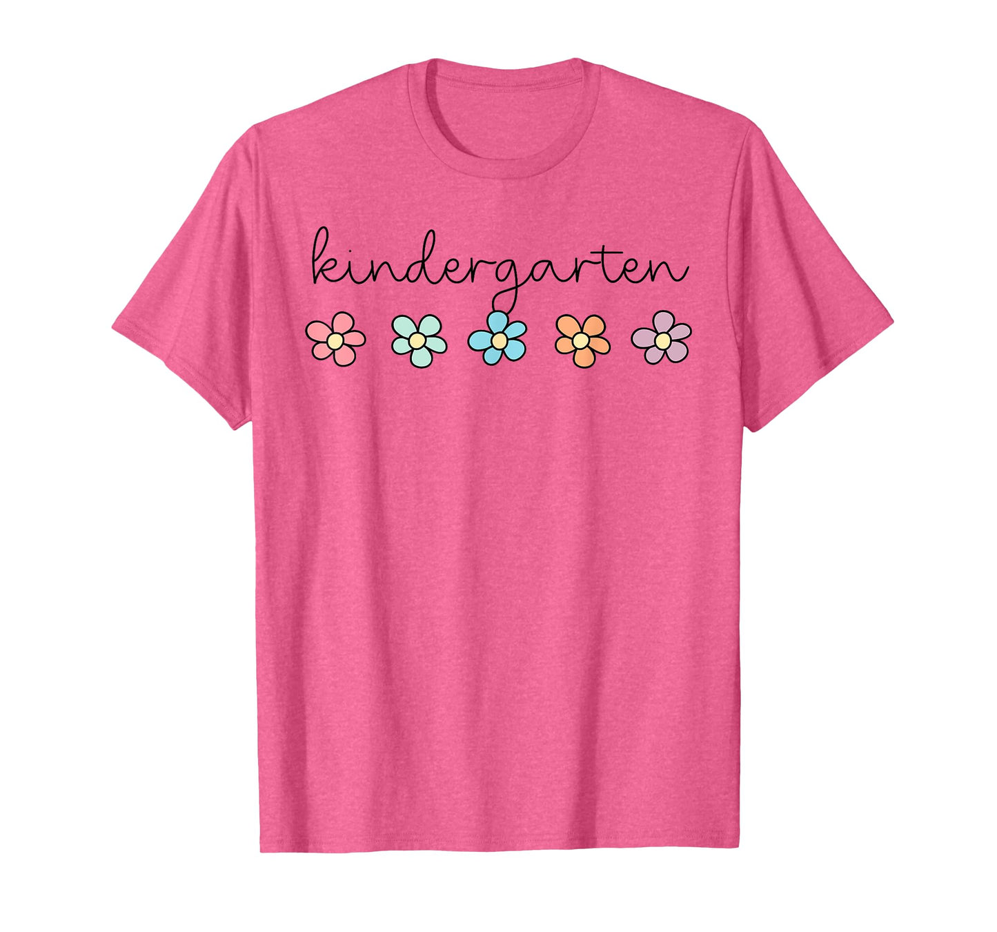 Retro Groovy Kindergarten Hello Kindergarten Teacher Kids T-Shirt